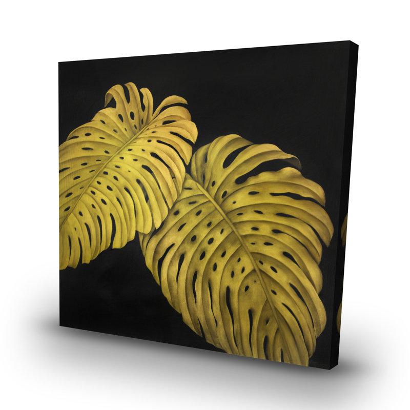 monstera - 32"x32" art on canvas