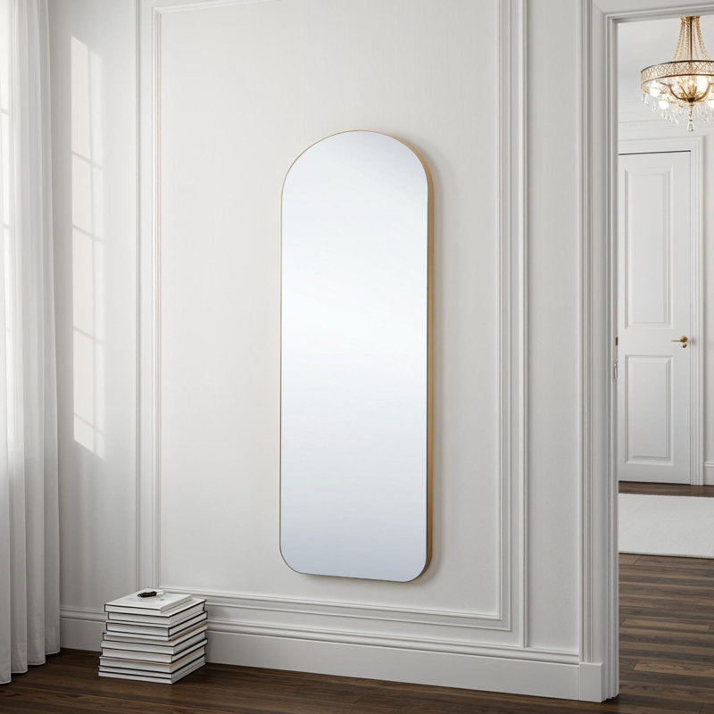 Soho Curved Arch Full Length Mirror, 149.86 cm H x 60.96 cm W    , Gold 