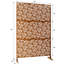 Paravent brun H 76 po - métal, design élégant pour l'extérieur-128490742