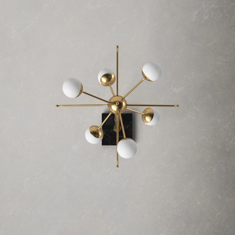 Gerard 63.5'' Black/Brass Traditional Floor Lamp