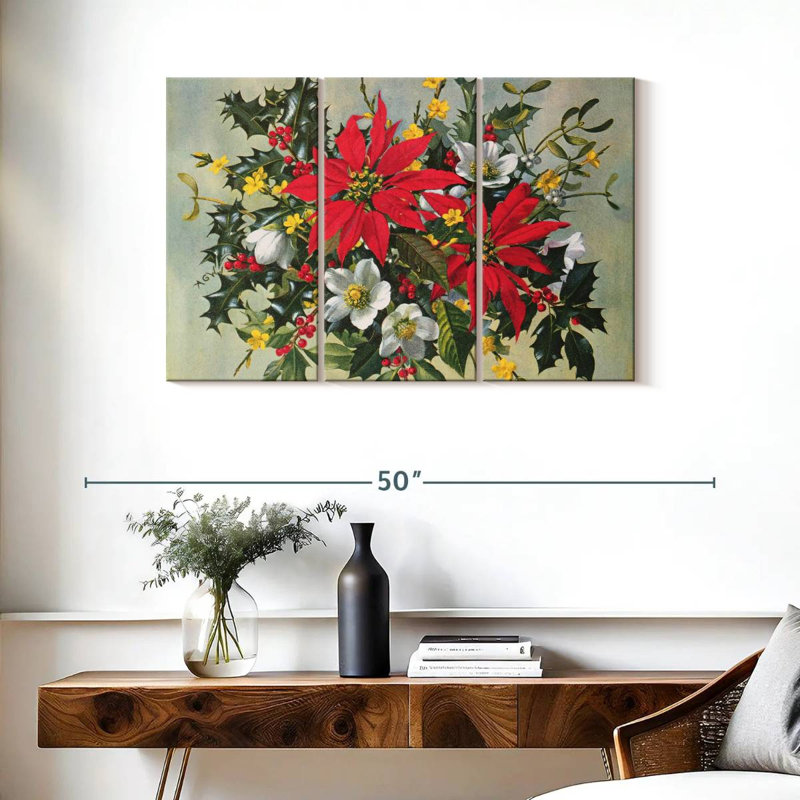 Fleurs de Noël Harnek, H 24 po x l 38 po