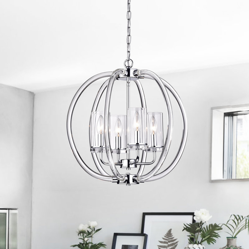 Arnoldine 4 - Light Dimmable Globe Chandelier