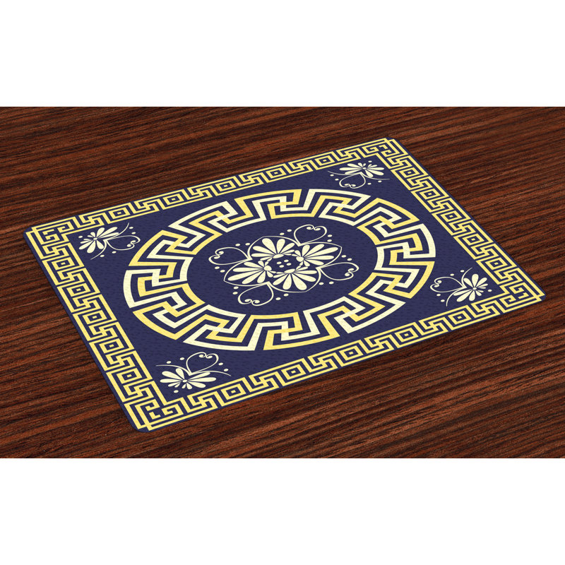 Amiya Greek Key Spring Meander Placemat