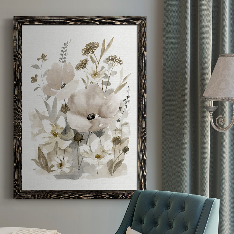Neutral Nature II, reproduction d'art sur toile, H 37,5 po x l 27,5 po x P 1 po, Noir