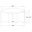 Table basse ronde en bois massif