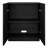 Olie 28" Wide Rectangular Fluted Accent Cabinet in Black Grain-1217139985