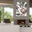  «Colorblock Berry Branch 2» par Emma Scarvey, art mural sur toile, 40 po x 54 po