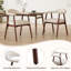 Upholstered Dining Armchairs With Solid Wood Legs-133691072