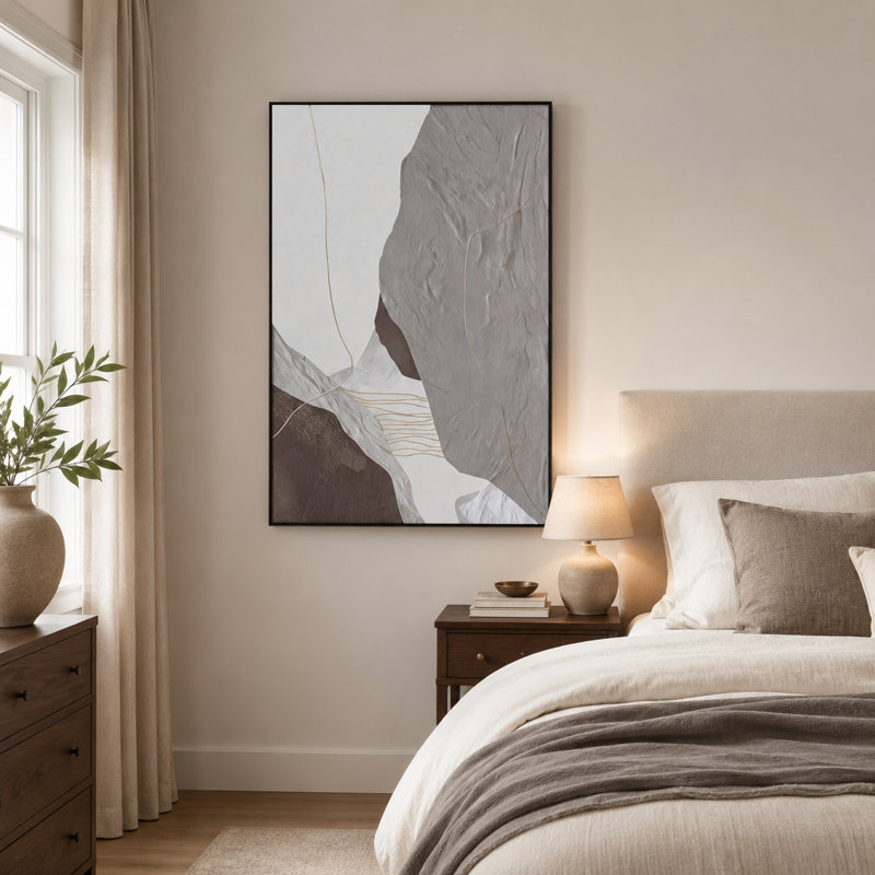 Art moderne sur toile encadrée en aluminium