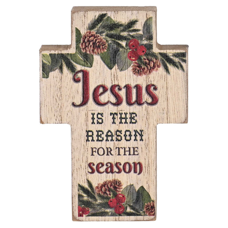 Plaque de table «Jesus The Raison Cross»