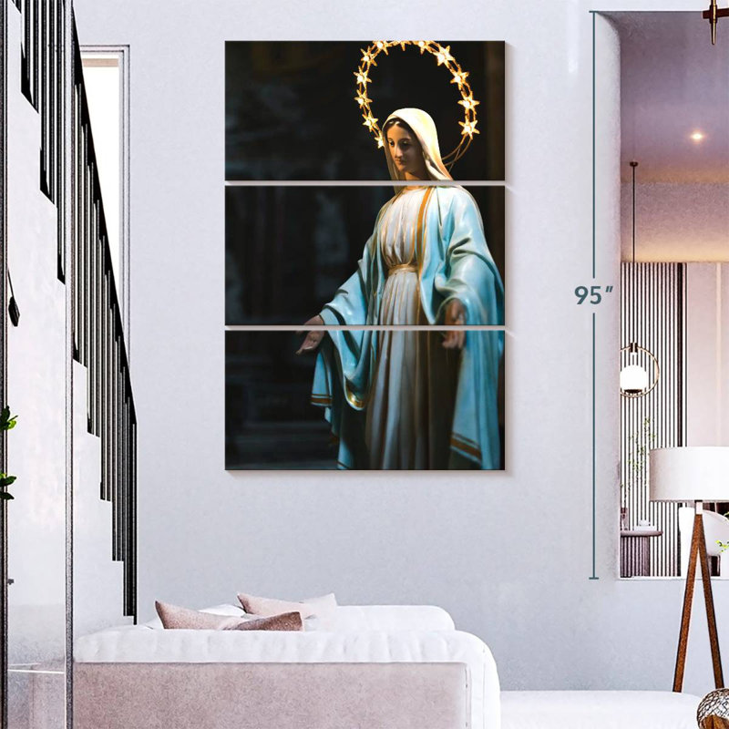 Adella Statue Of The Virgin Mary, 74" H x 48" W