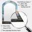 Meadow Bold Horizon III - grand miroir mural Meadow Arch, miroir décoratif asymétrique vert, impression d'art en métal-1587901892