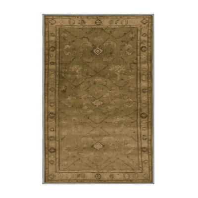 Machine Washable Overdyed Brown Area Rug