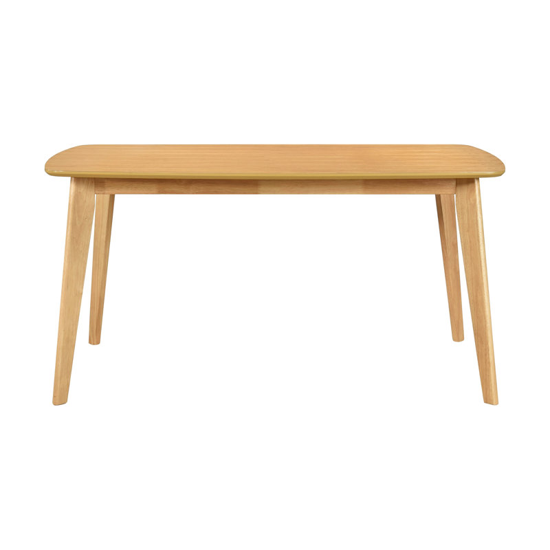 Table de salle à manger 6 places en chêne naturel avec placage en frêne et meubles en bois d'ingénierie