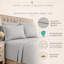 Ensemble de literie en coton égyptien à densité de tissage 1500 fils par Five Luxe Collection - Draps en satin de luxe avec ourlet élégant-137617256-137617267