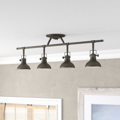 Roupen 4 -Light Fixed Track Track Kit with Dimmable and Adjustable Head
