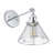 Lusteria 7" 1-Light Modern Chrome Crystal Wall Sconce Light
