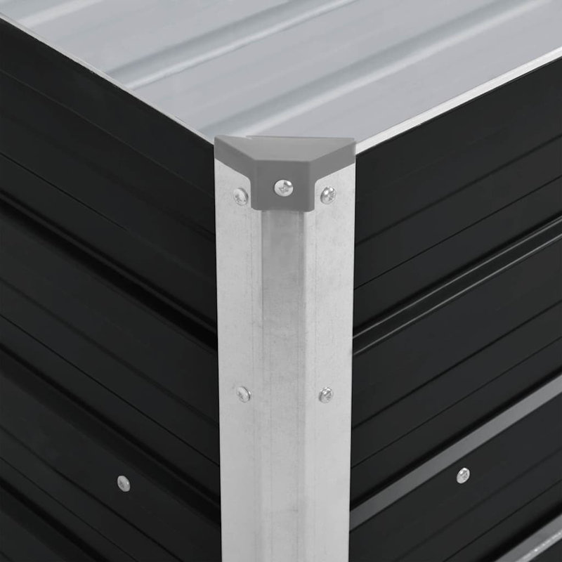 Alissa Planter Box, Anthracite, 45 cm H x 100 cm W x 40 cm D
