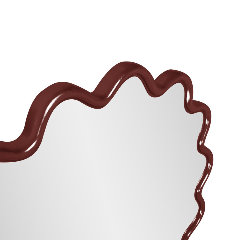 Miroir mural Modern, Rouge foncé
