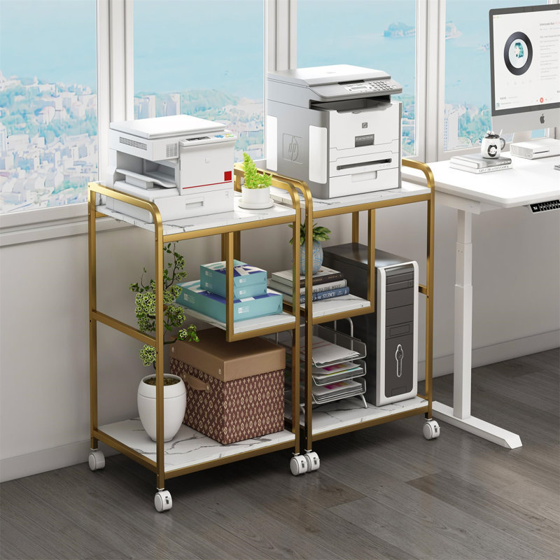 31.89'' H x 18.9'' W File Cart with Wheels