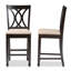 Upholstered Counter Stool with Solid Wood Frame-1377220013-1377220017-1377220018