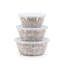 Taupe Swirl Enamelware Storage Bowls