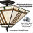 3-Light Tiffany Style Ceiling Lights