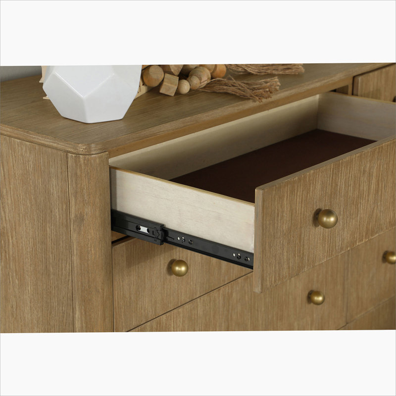 Ensemble de chambre avec grand lit 4 pièces Natural Cane, Naturel, Grand lit