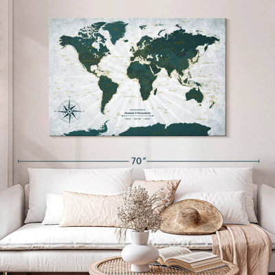 Carte du monde personnalisée