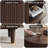  Lift-Top Coffee Table with Hidden Storage, Round 31.5" Wooden Cocktail Table for Living Room, Brown & Black Finish