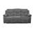 Kalen Gray Chenille Sofa W/ Drop Down Table