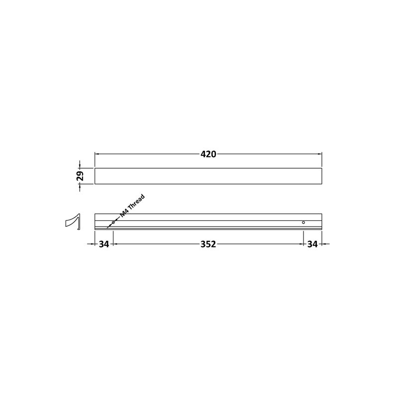 35.2 cm Profile Handle