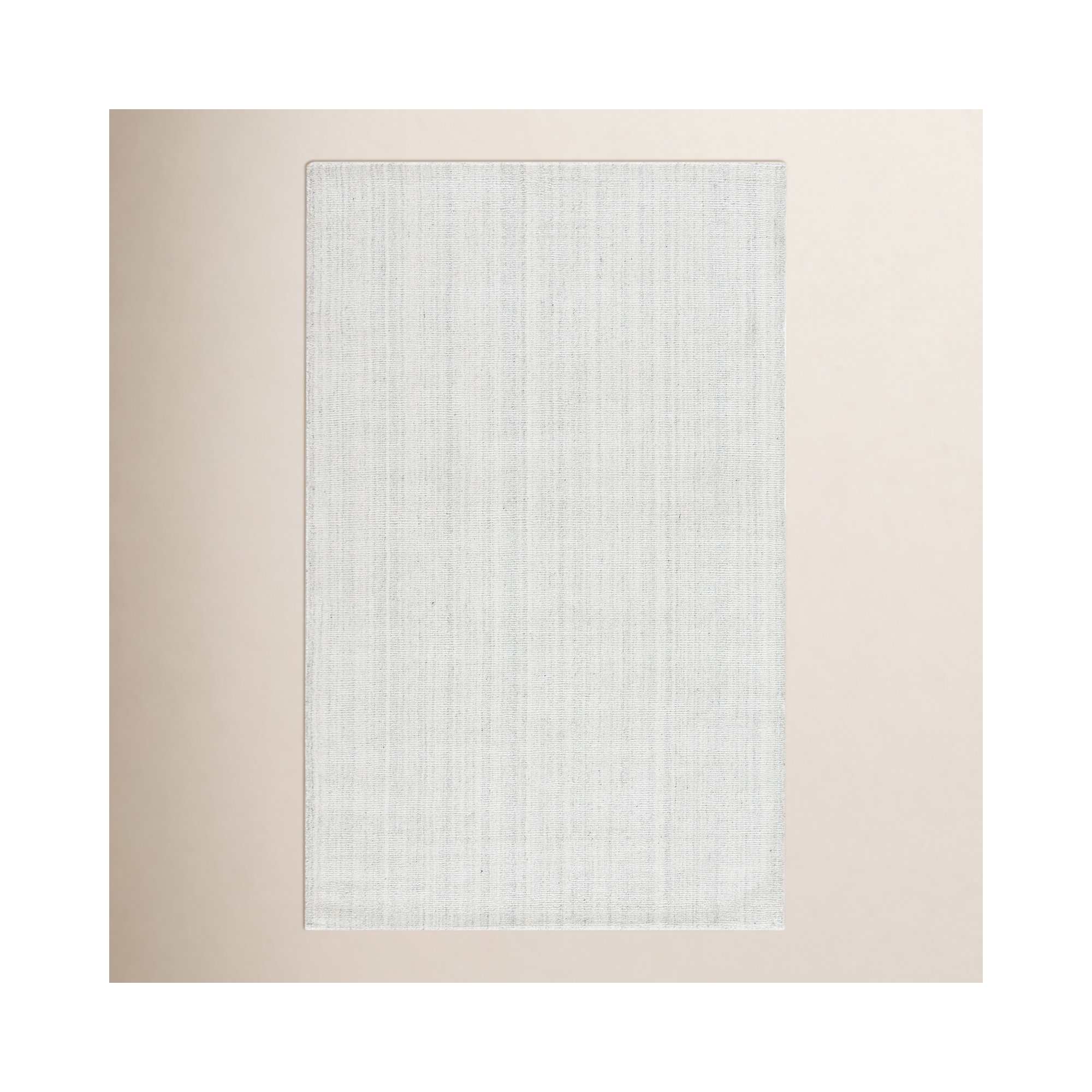 Crista Handmade White Rug, Rectangle 8' x 10'