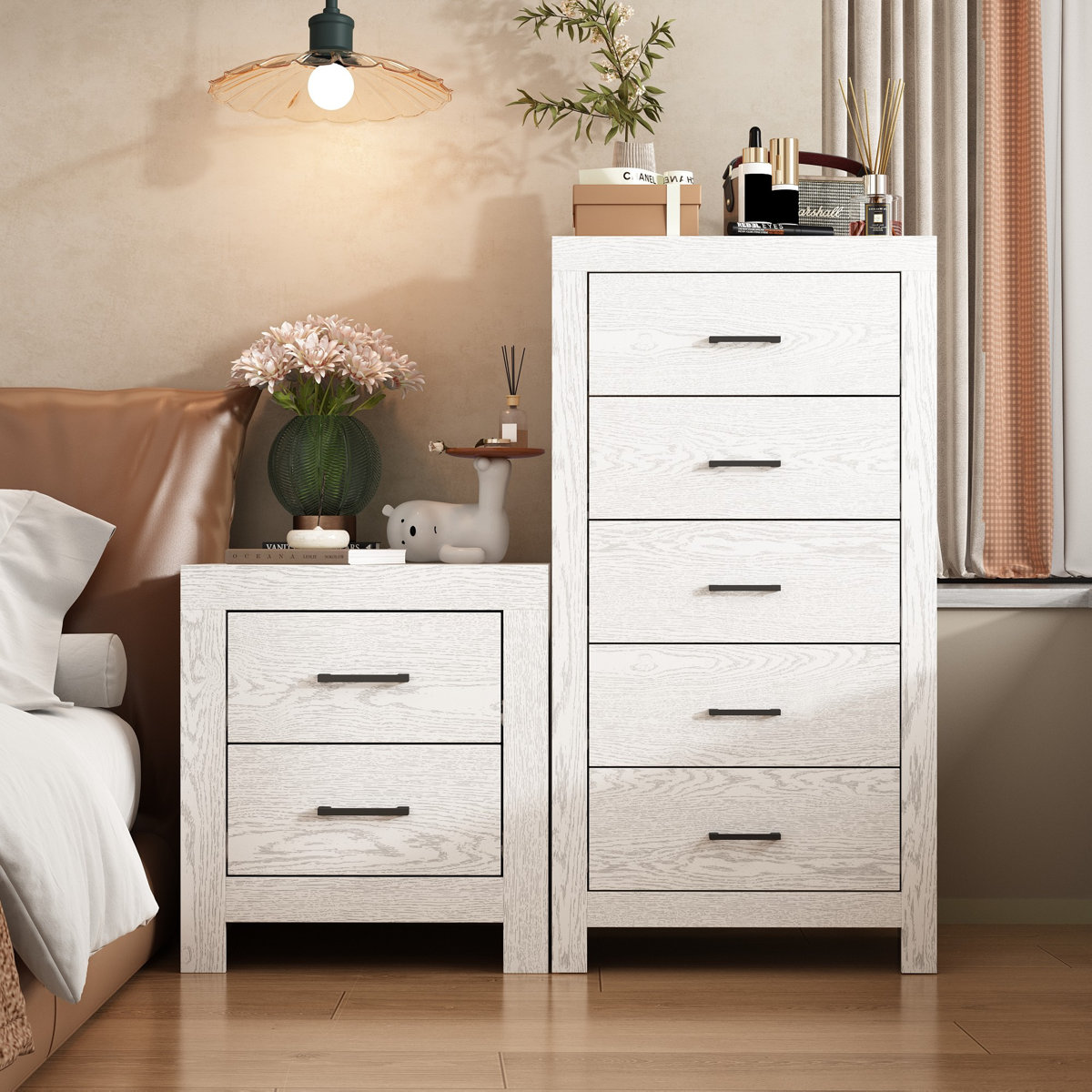 Bedroom Set With Nightstand And Chest