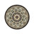 Brown+Black Patio Side Table With Shelf. Ceramic Tile & Iron. 14"X14"X21.34". Elegant Surface Design. Assembly Required Shelf In Brown+Black. Top Fascinating Black Steel Frame. 14"X21.34".