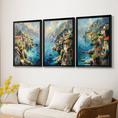 NAUTICAL Series DLXII - Toile tendue avec châssis sur mesure - 3 pièces