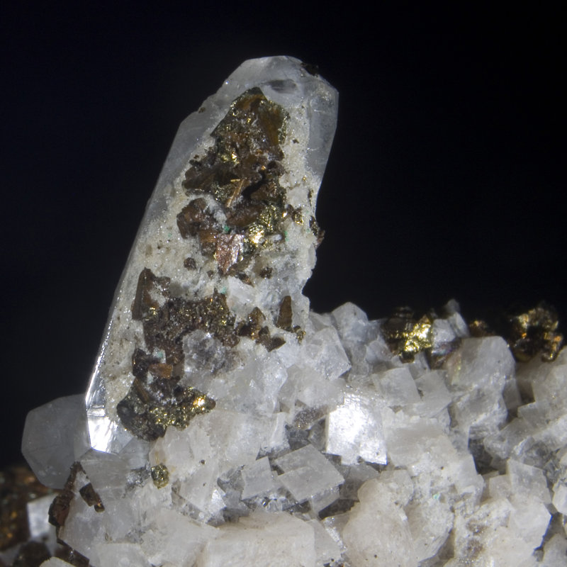 Calcite, Chalcopyrite and Dolomite. Sweetwater Mine