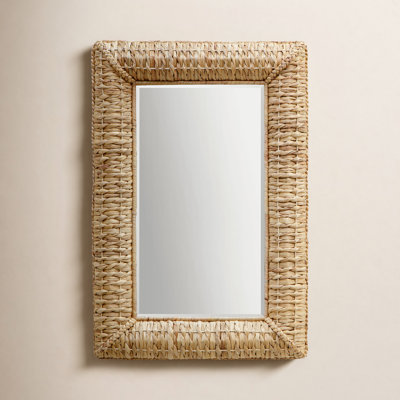 Janie Seagrass Rectangle Wall Mirror