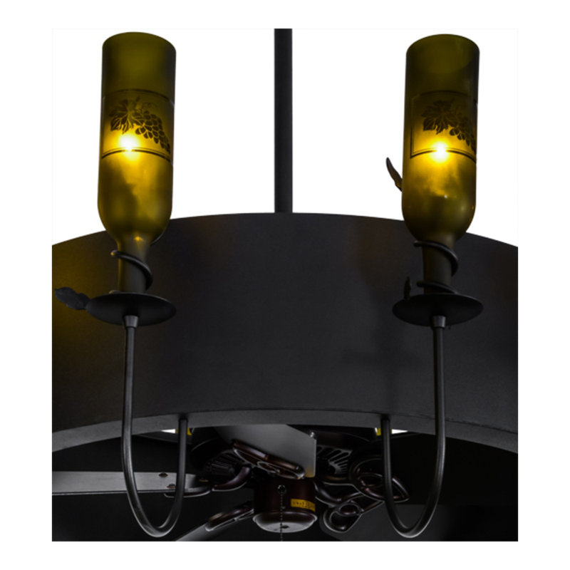Tuscan Vineyard Downrod Ceiling Fan