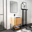 Meuble-lavabo autoportant de 24 po avec lavabo en résine
