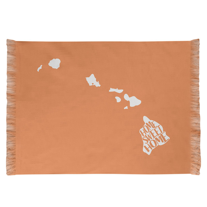 Tapis de la surface orange hawaiiiste home