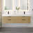 Livia 72" Wall-mounted Double Bathroom Vanity with White Artificial Drop-in Sink without Mirror
