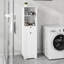 Armoire de trieur de linge inclinable à un compartiment et à un tiroir -