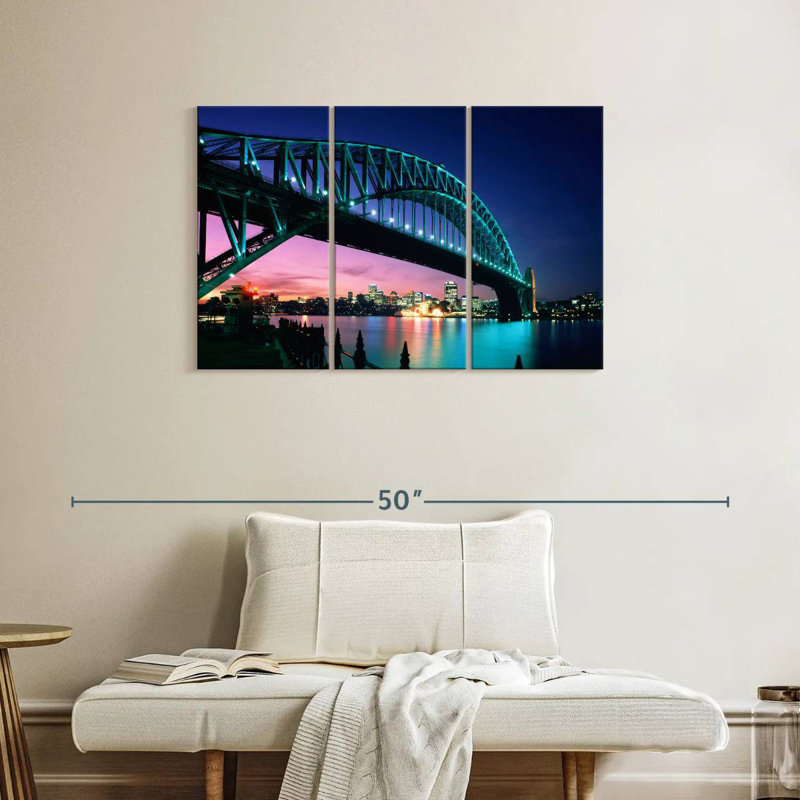 Nicci Sydney Harbour Bridge de nuit, H 24 po x l 38 po