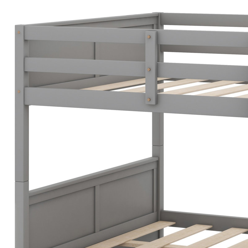Bunk Bed With Trundle, Gray