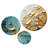 Transcendent Textures II - Abstract Collages Metal Wall Art Set