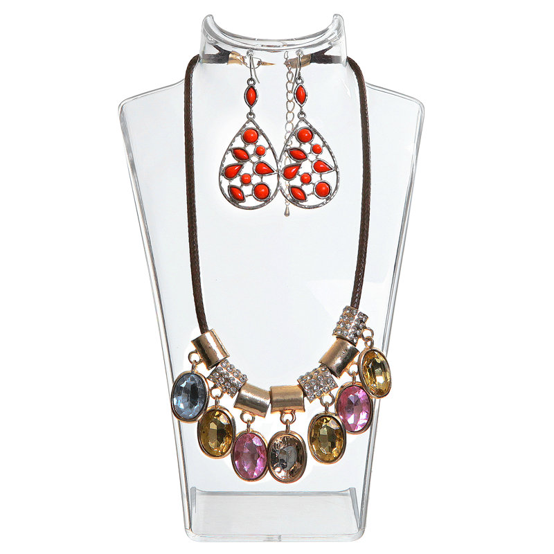 Acrylic Necklace Earring Jewellery Stand