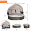 Lit de jour pour l'extérieur, construction, coussins confortables, table de loisir avec auvent, fabrication hydrofuge-303431124