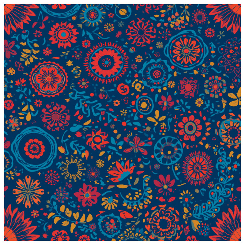 Coussins décoratifs floraux à motif mandala, 20 x 20 pouces