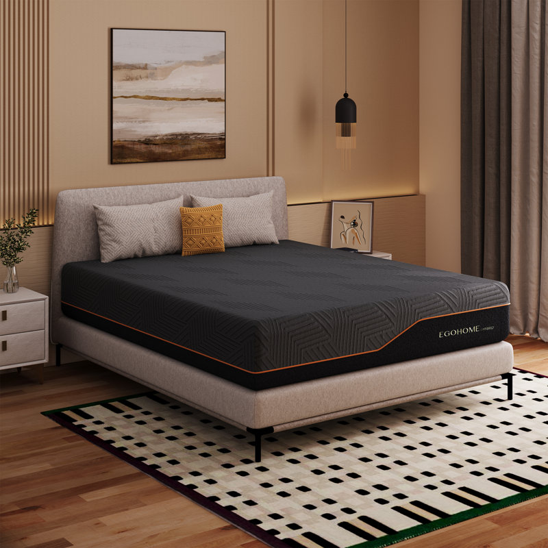 Matelas hybride moyen moelleux 12 po / 14 po EGOHome, 14", Lit double